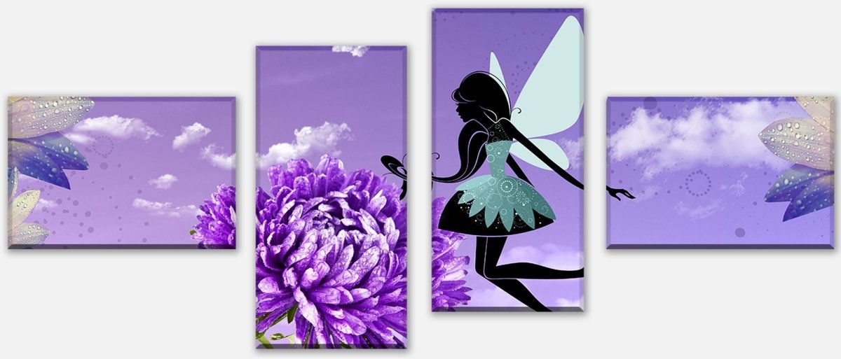 Leinwandbild Mehrteiler Blumenfee M0576 Leinwandbild Mehrteiler Blumenfee M0576