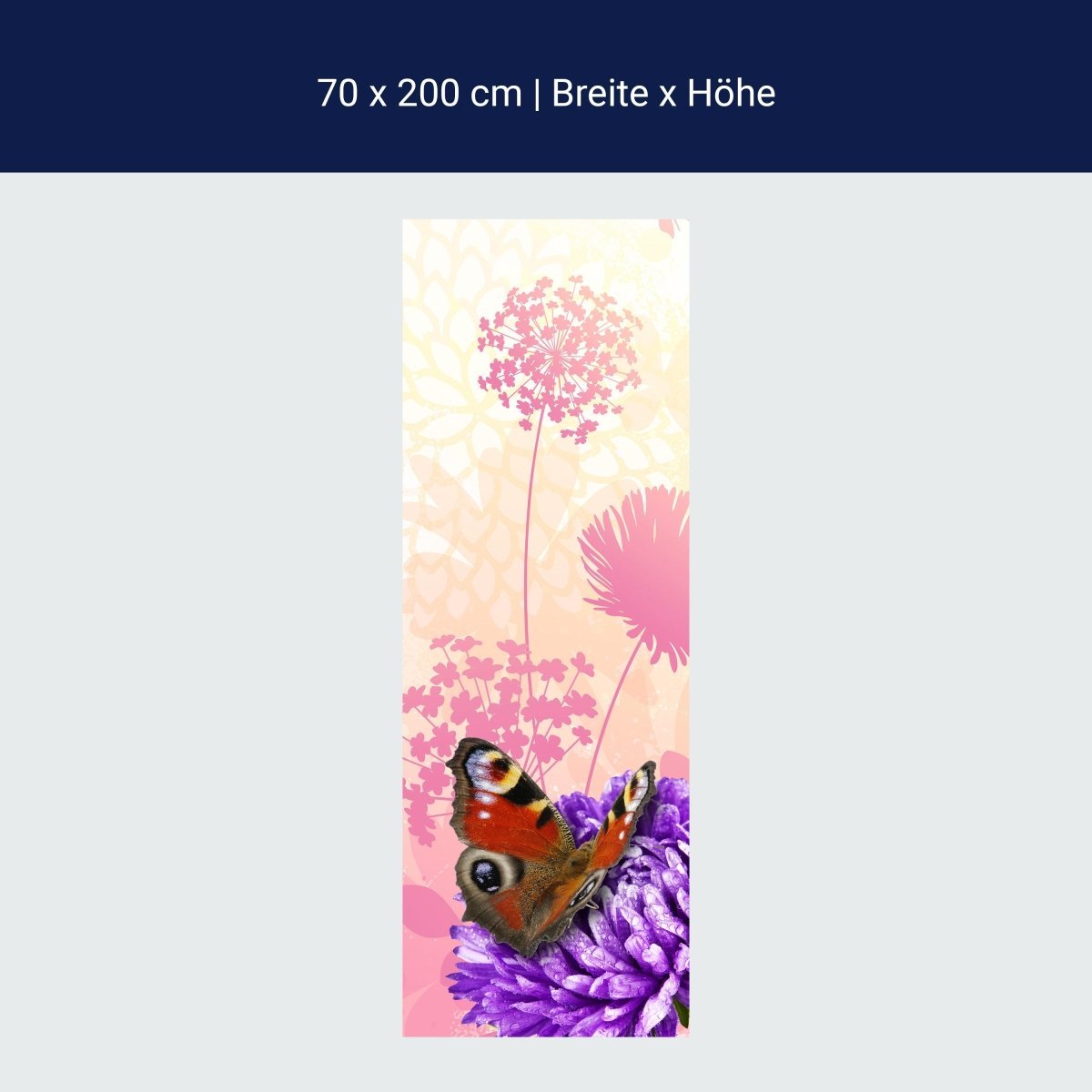 Duschwand Schmetterlinge M0579 Duschwand Schmetterlinge M0579