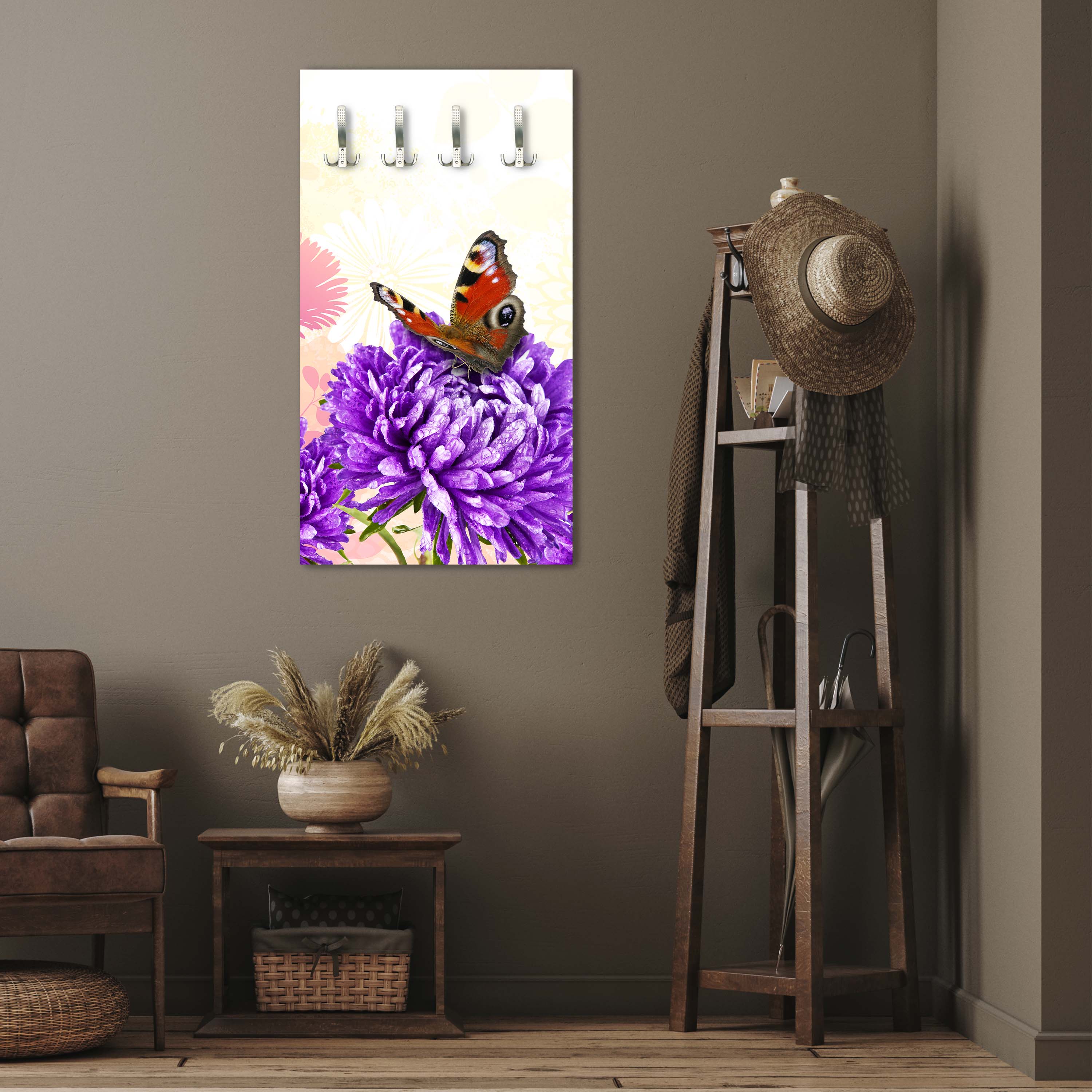 Garderobe Schmetterlinge M0579 entdecken - Bild 2 Garderobe Schmetterlinge M0579 entdecken - Bild 2