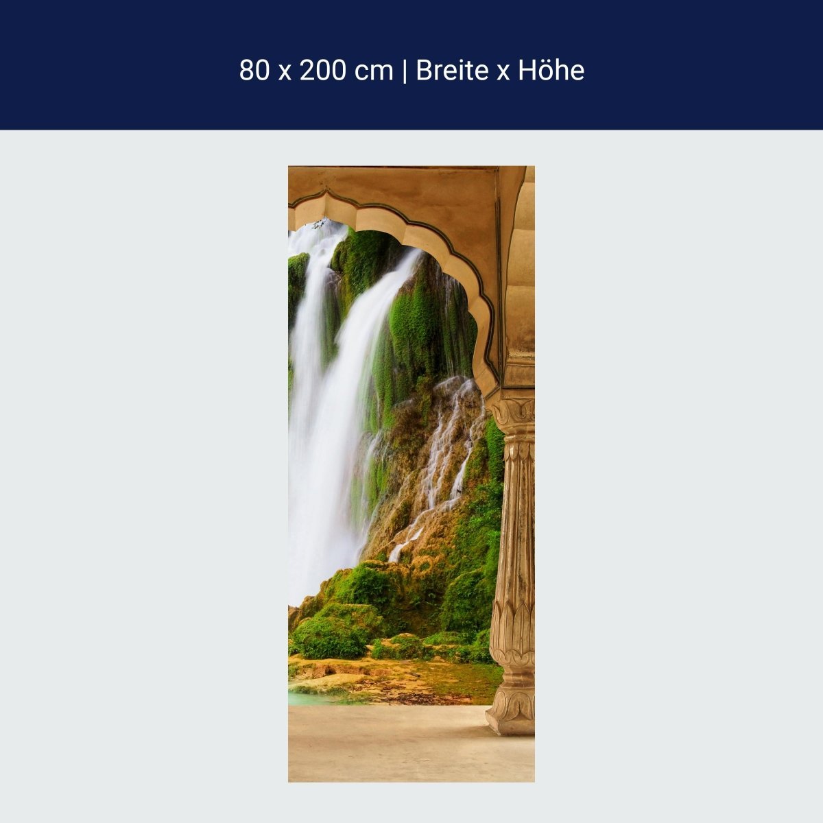 Duschwand Säulen - tropischer Wasserfall M0596 Duschwand Säulen - tropischer Wasserfall M0596