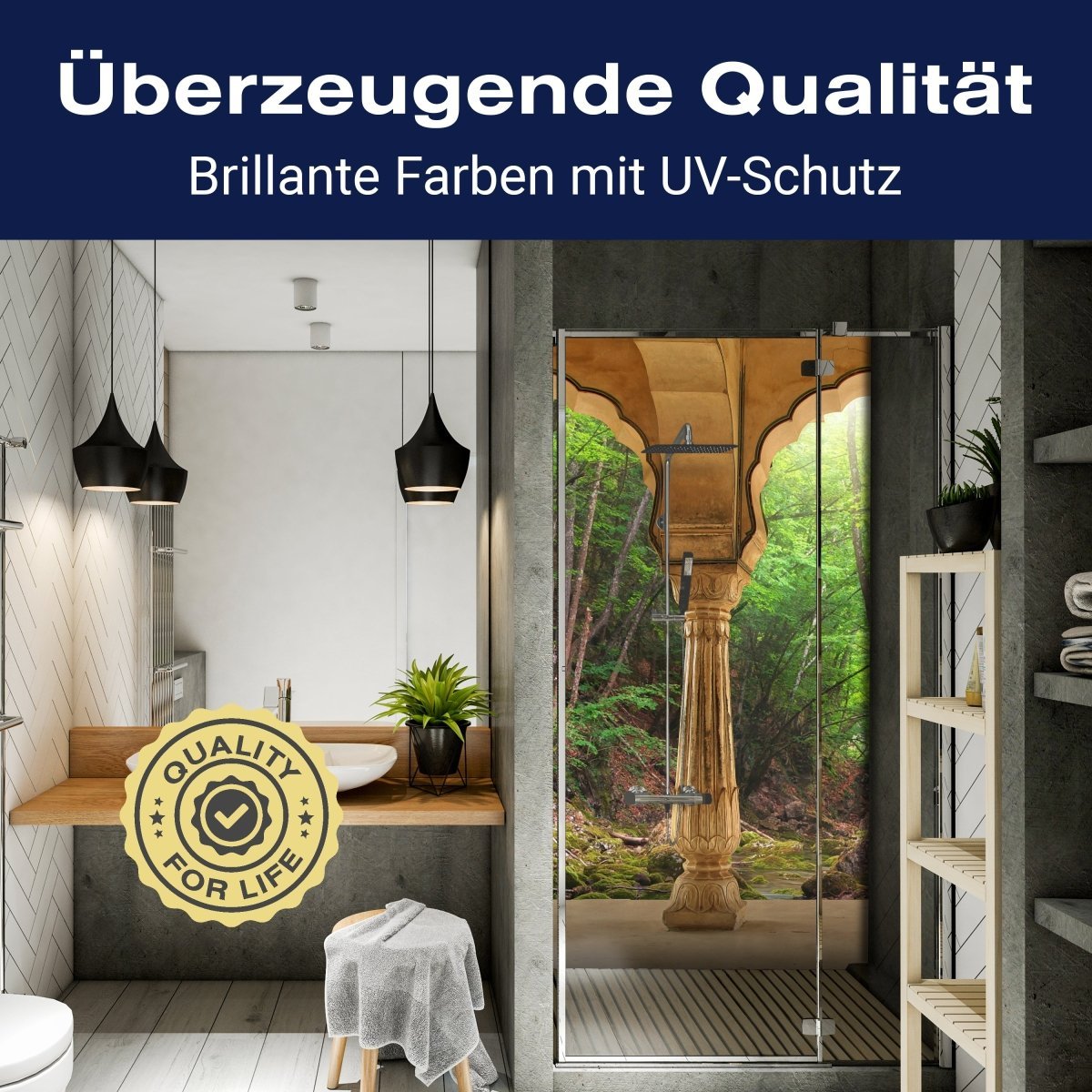 Duschwand Säulen ein Bach im Wald M0598 entdecken - Bild 2 Duschwand Säulen ein Bach im Wald M0598 entdecken - Bild 2