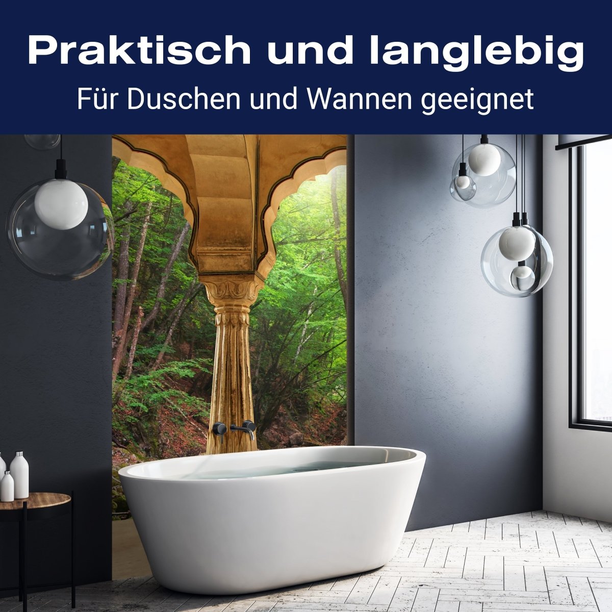 Duschwand Säulen ein Bach im Wald M0598 entdecken - Bild 3 Duschwand Säulen ein Bach im Wald M0598 entdecken - Bild 3