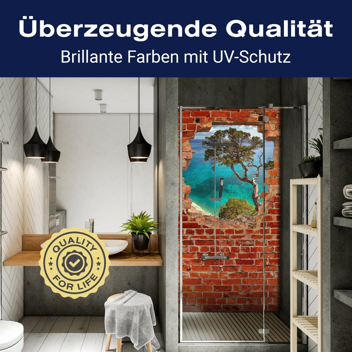 Duschwand Alter Baum Sardinien - Roter Backstein M0610 entdecken - Bild 2 Duschwand Alter Baum Sardinien - Roter Backstein M0610 entdecken - Bild 2