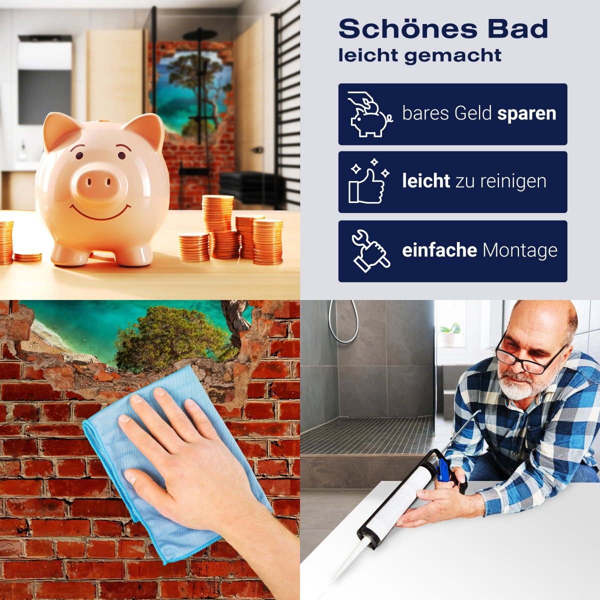 Duschwand Alter Baum Sardinien - Roter Backstein M0610 entdecken - Bild 7 Duschwand Alter Baum Sardinien - Roter Backstein M0610 entdecken - Bild 7