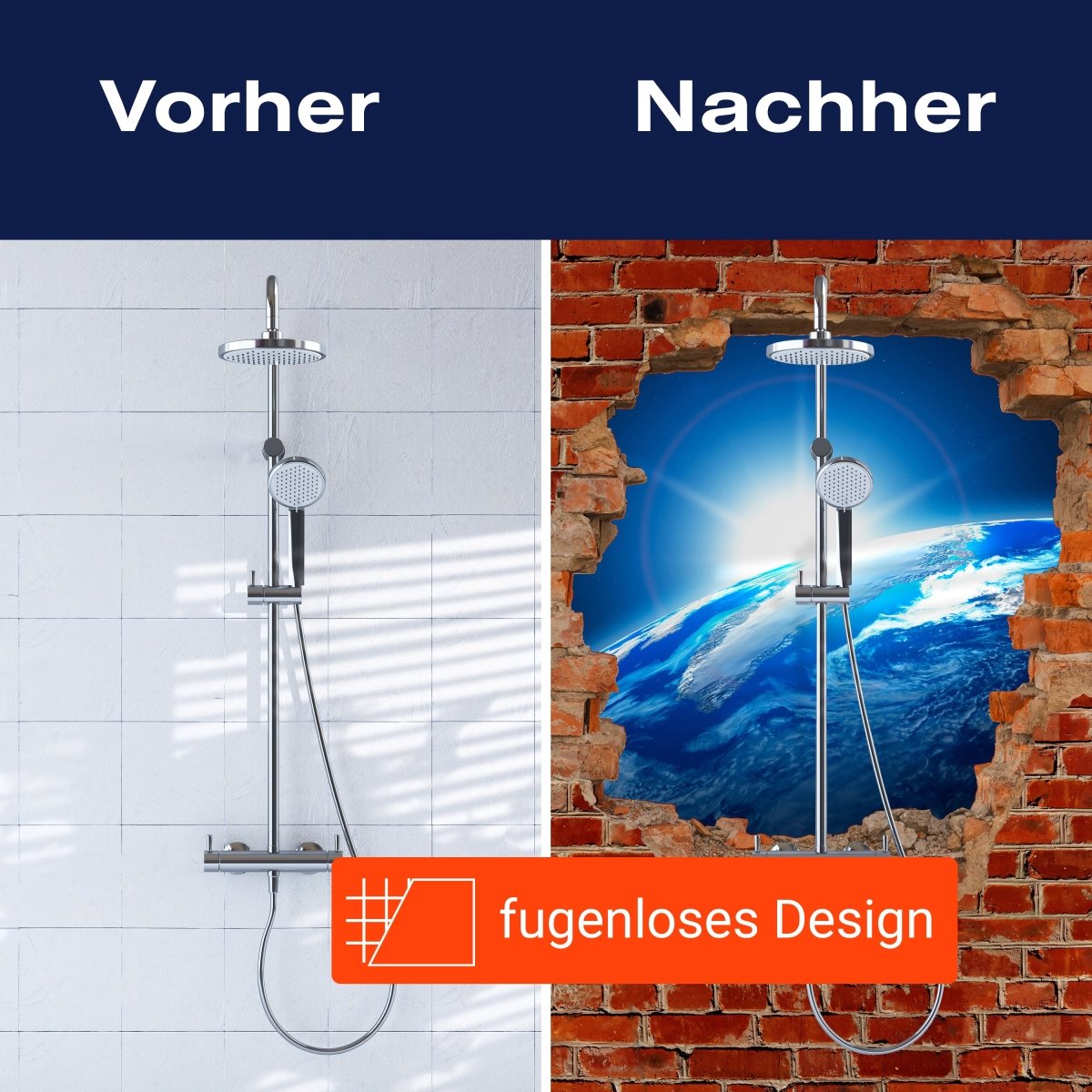 Duschwand Sonnenaufgang Erde Weltall - Backstein M0612 entdecken - Bild 9 Duschwand Sonnenaufgang Erde Weltall - Backstein M0612 entdecken - Bild 9