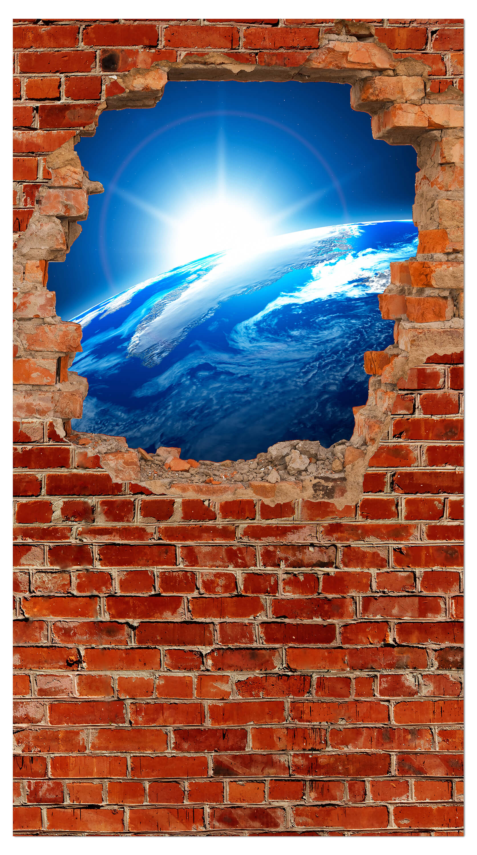 Garderobe Sonnenaufgang Erde Weltall - Backstein M0612 entdecken - Bild 4 Garderobe Sonnenaufgang Erde Weltall - Backstein M0612 entdecken - Bild 4