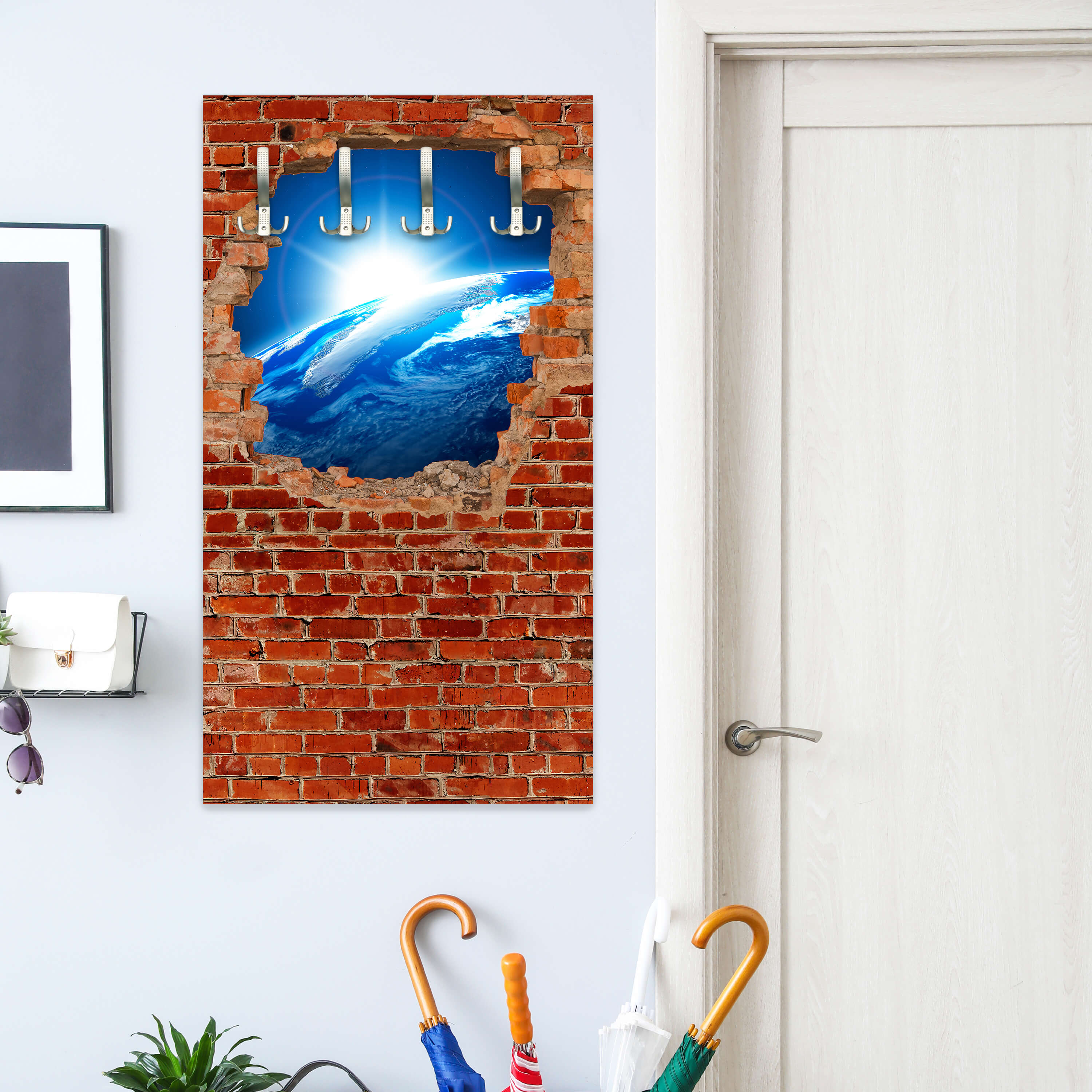 Garderobe Sonnenaufgang Erde Weltall - Backstein M0612 entdecken - Bild 6 Garderobe Sonnenaufgang Erde Weltall - Backstein M0612 entdecken - Bild 6