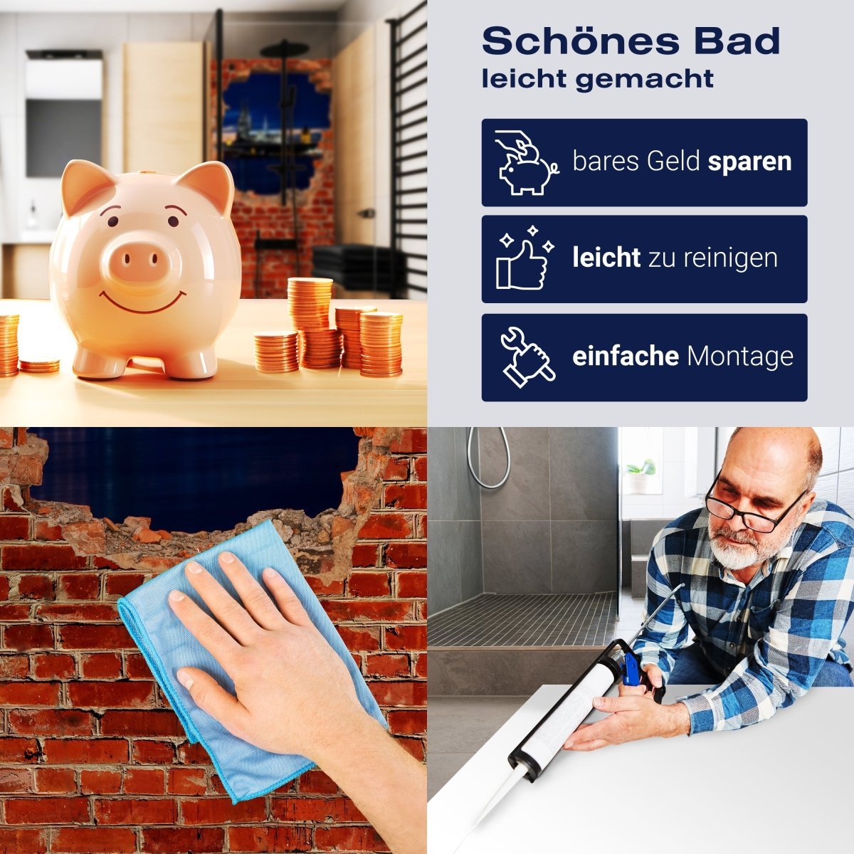 Duschwand Köln bei Nacht - Roter Backstein M0613 entdecken - Bild 7 Duschwand Köln bei Nacht - Roter Backstein M0613 entdecken - Bild 7