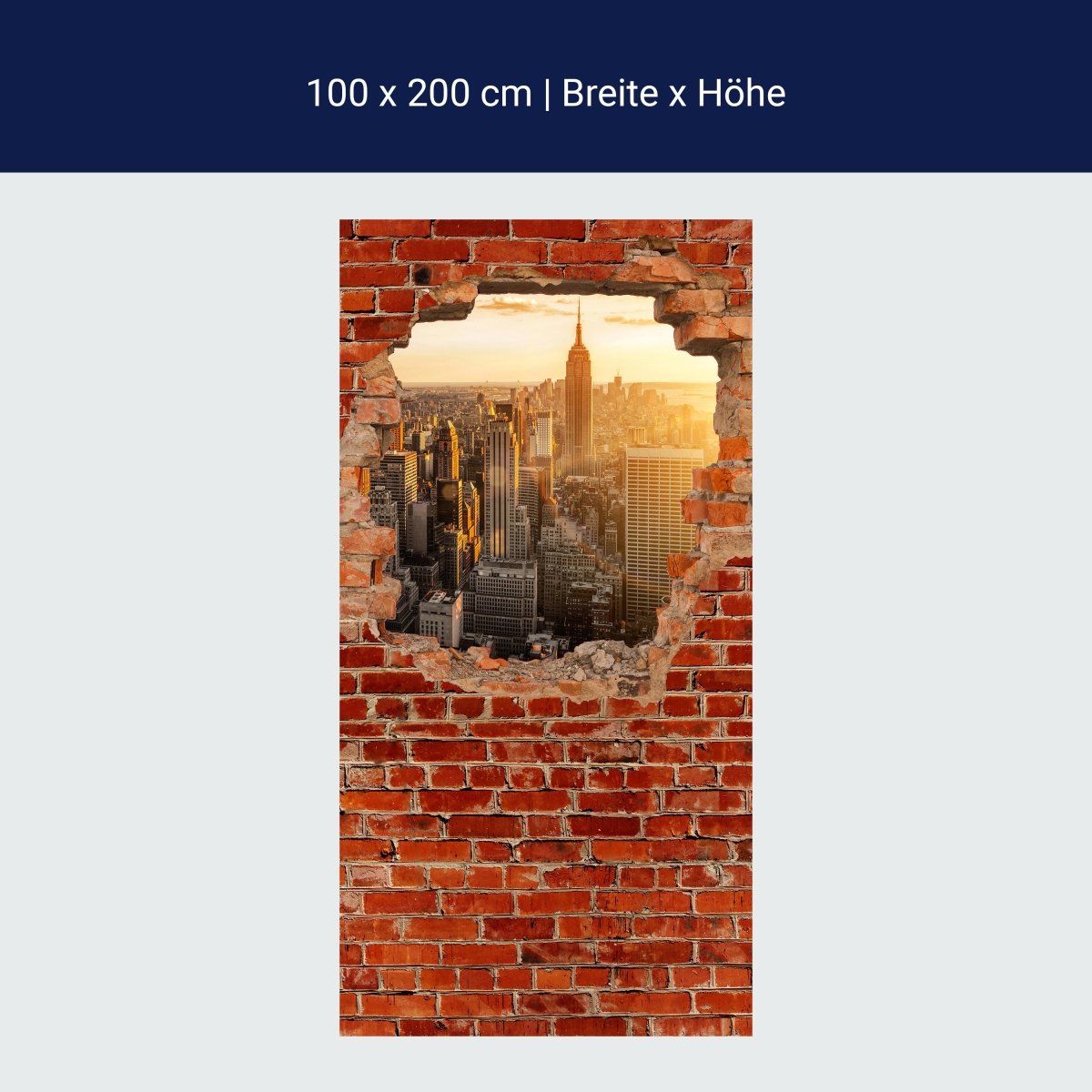 Duschwand New York - Roter Backstein M0616 Duschwand New York - Roter Backstein M0616