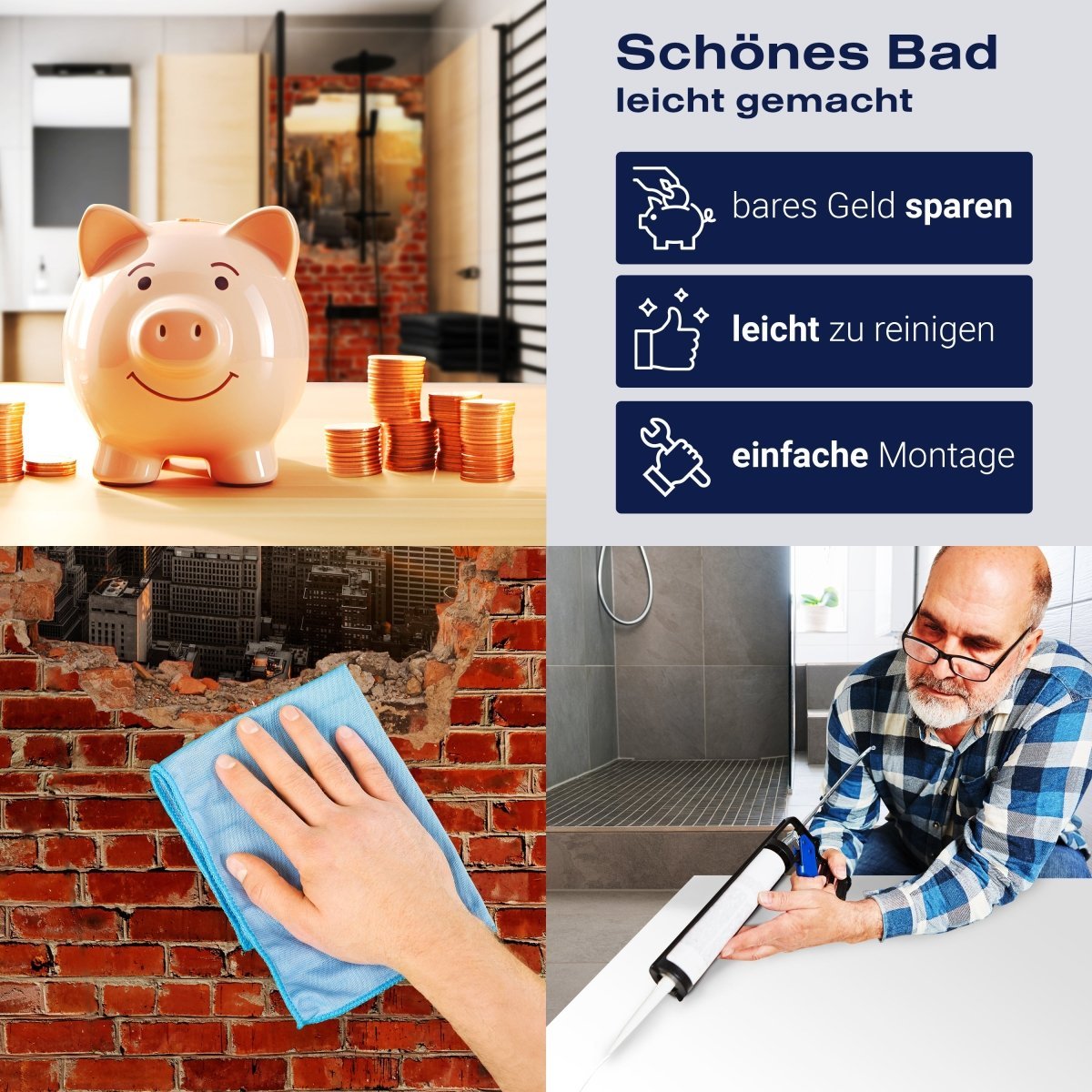 Duschwand New York - Roter Backstein M0616 entdecken - Bild 7 Duschwand New York - Roter Backstein M0616 entdecken - Bild 7