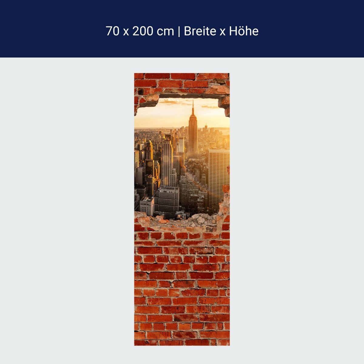 Duschwand New York - Roter Backstein M0616 Duschwand New York - Roter Backstein M0616