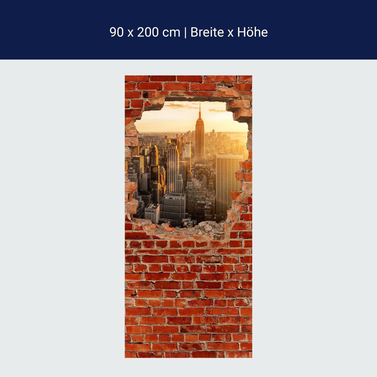 Duschwand New York - Roter Backstein M0616 Duschwand New York - Roter Backstein M0616