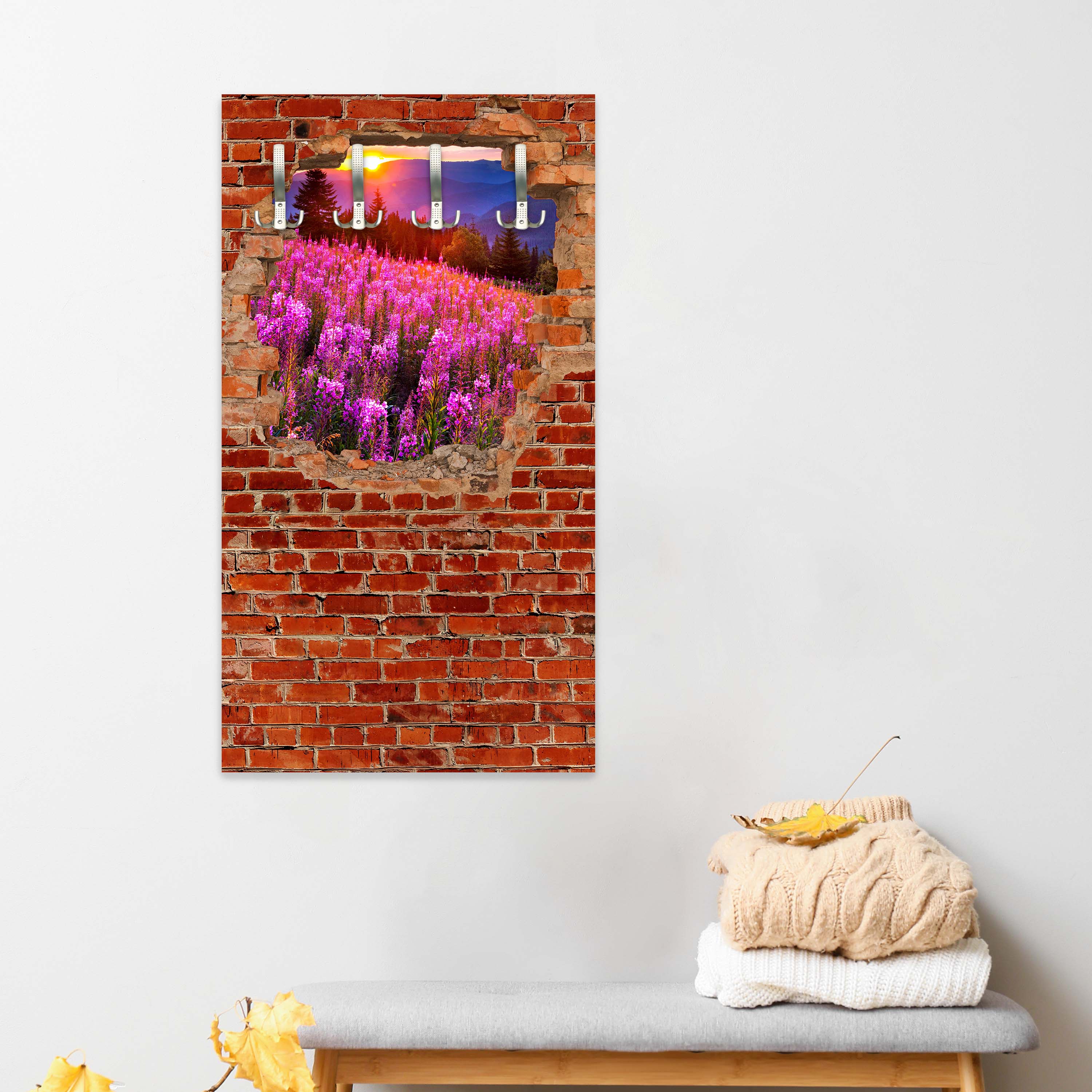 Garderobe Herbst in den Bergen - Roter Backstein M0619 entdecken - Bild 5 Garderobe Herbst in den Bergen - Roter Backstein M0619 entdecken - Bild 5