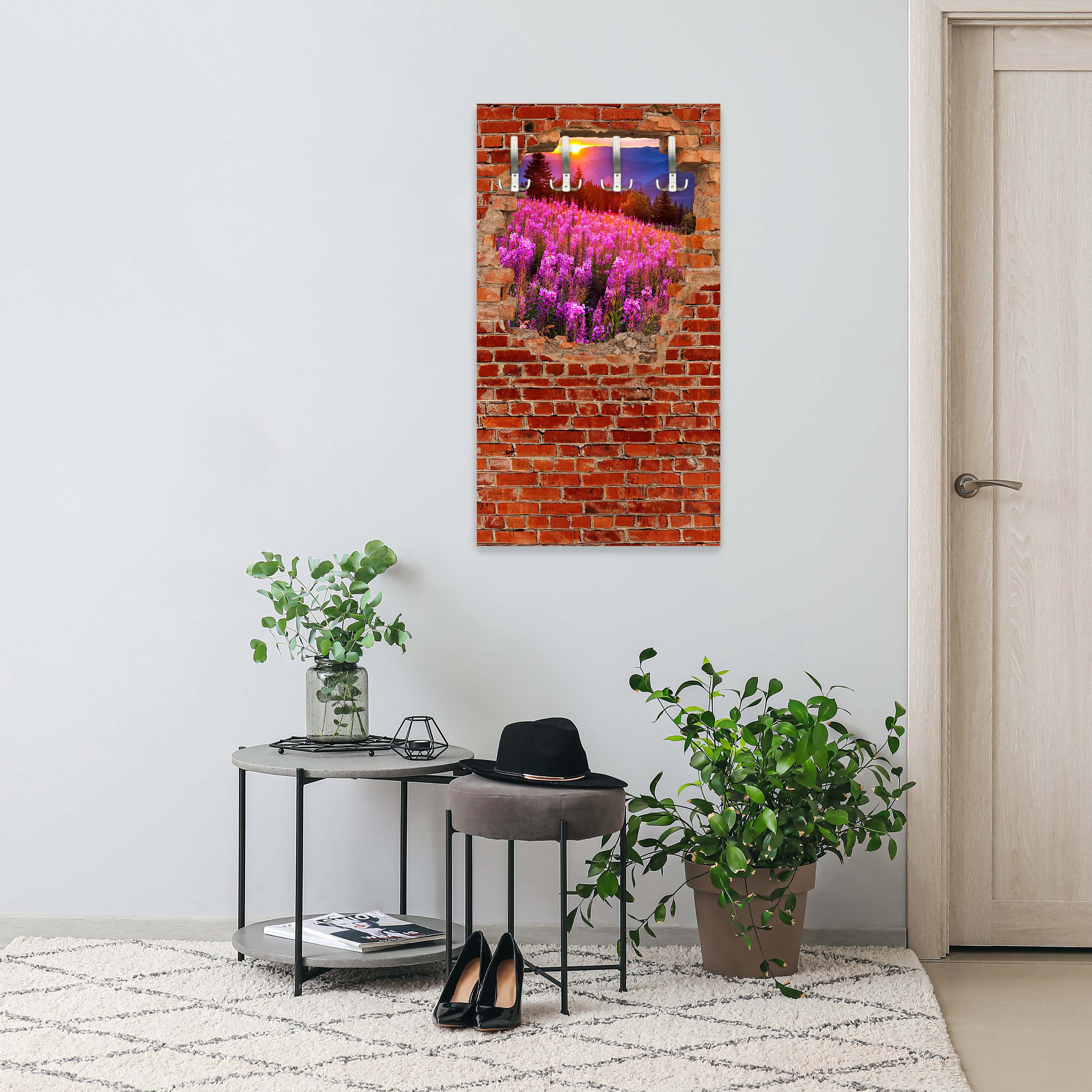 Garderobe Herbst in den Bergen - Roter Backstein M0619 entdecken - Bild 6 Garderobe Herbst in den Bergen - Roter Backstein M0619 entdecken - Bild 6