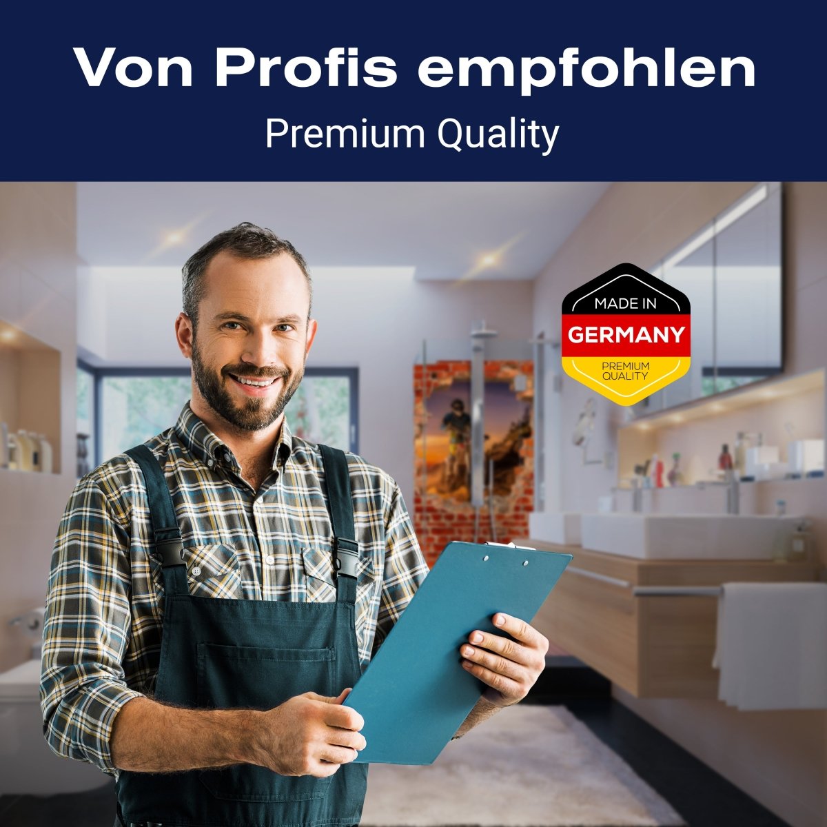 Duschwand Extreme Biker - Roter Backstein M0620 entdecken - Bild 5 Duschwand Extreme Biker - Roter Backstein M0620 entdecken - Bild 5