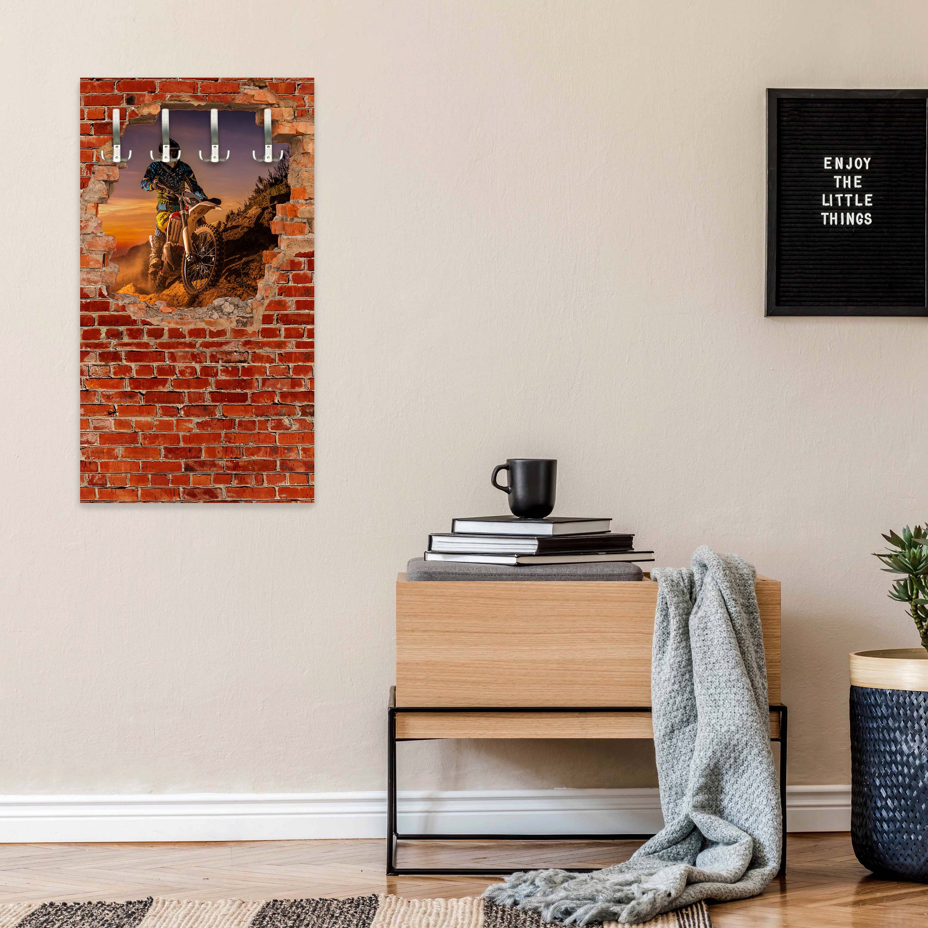 Garderobe Extreme Biker - Roter Backstein M0620 entdecken - Bild 2 Garderobe Extreme Biker - Roter Backstein M0620 entdecken - Bild 2