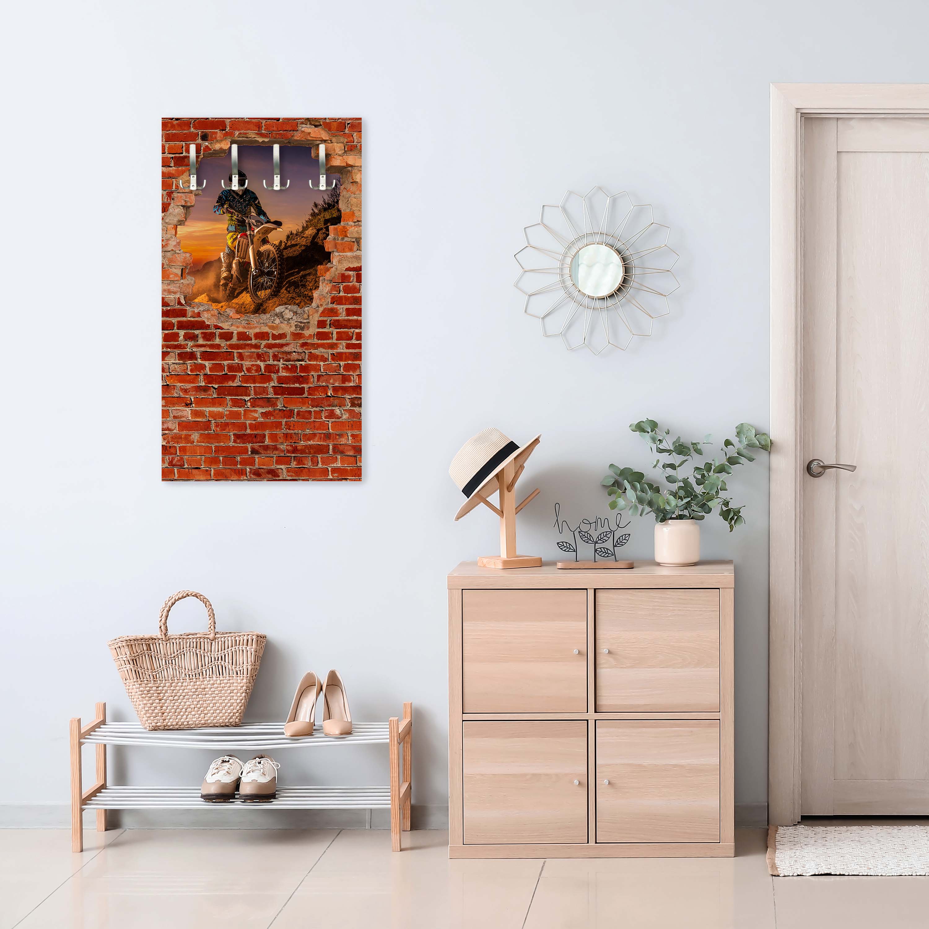 Garderobe Extreme Biker - Roter Backstein M0620 entdecken - Bild 5 Garderobe Extreme Biker - Roter Backstein M0620 entdecken - Bild 5