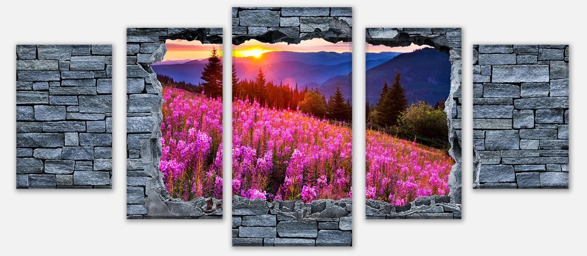 Leinwandbild Mehrteiler 3D Herbst in den Bergen - grobe Steinmauer M0621 entdecken - Bild 1 Leinwandbild Mehrteiler 3D Herbst in den Bergen - grobe Steinmauer M0621 entdecken - Bild 1