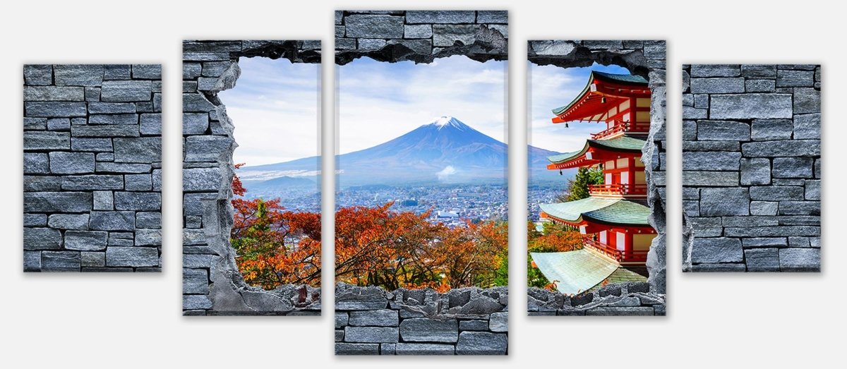 Leinwandbild Mehrteiler 3D Optik -Mount Fuji-Chureito Pagoda M0622 entdecken - Bild 1 Leinwandbild Mehrteiler 3D Optik -Mount Fuji-Chureito Pagoda M0622 entdecken - Bild 1