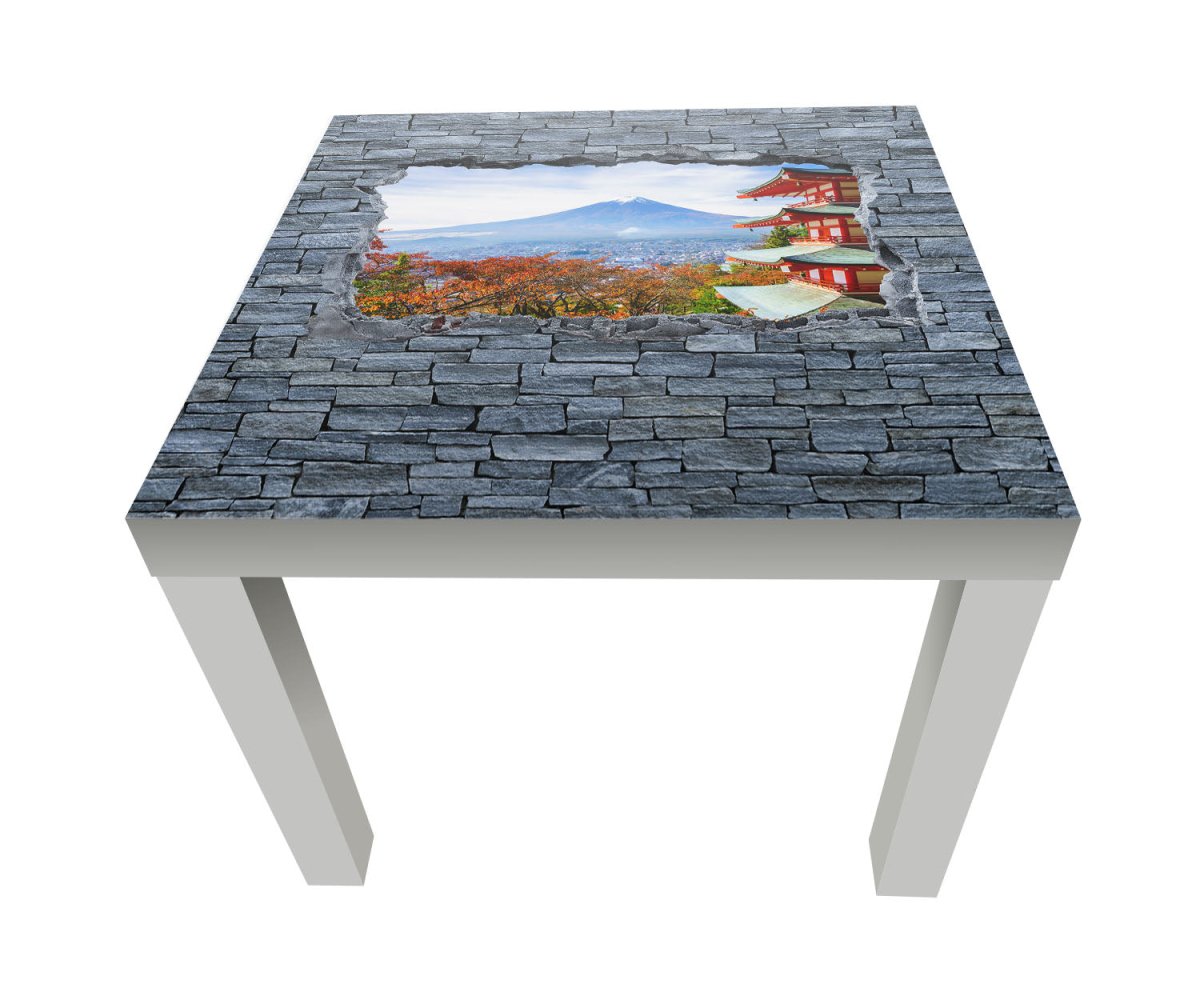 Beistelltisch 3D Optik -Mount Fuji-Chureito Pagoda M0622 entdecken - Bild 1 Beistelltisch 3D Optik -Mount Fuji-Chureito Pagoda M0622 entdecken - Bild 1
