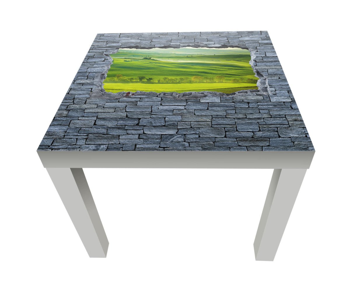 Beistelltisch 3D Grüne Toskana - grobe Steinmauer M0625 entdecken - Bild 1 Beistelltisch 3D Grüne Toskana - grobe Steinmauer M0625 entdecken - Bild 1