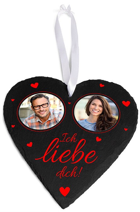 Schieferherz mit 2 Fotos und Box M0633 - Bild 3 Schieferherz mit 2 Fotos und Box M0633 - Bild 3