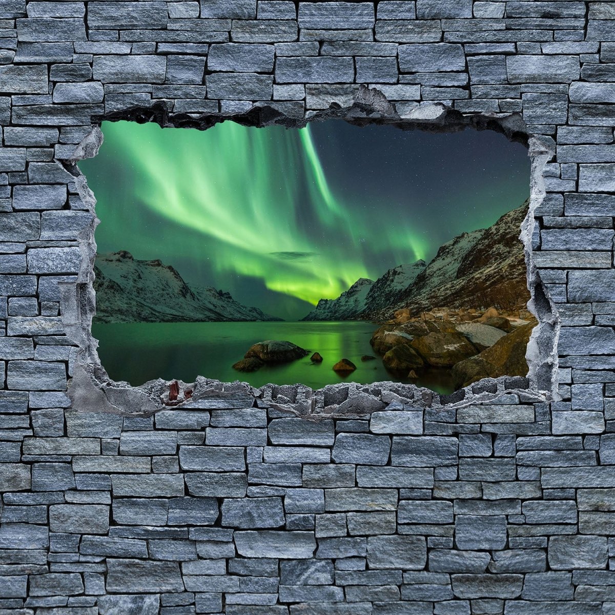 Beistelltisch 3D Optik - Aurora Borealis Tromso M0634 entdecken - Bild 2 Beistelltisch 3D Optik - Aurora Borealis Tromso M0634 entdecken - Bild 2