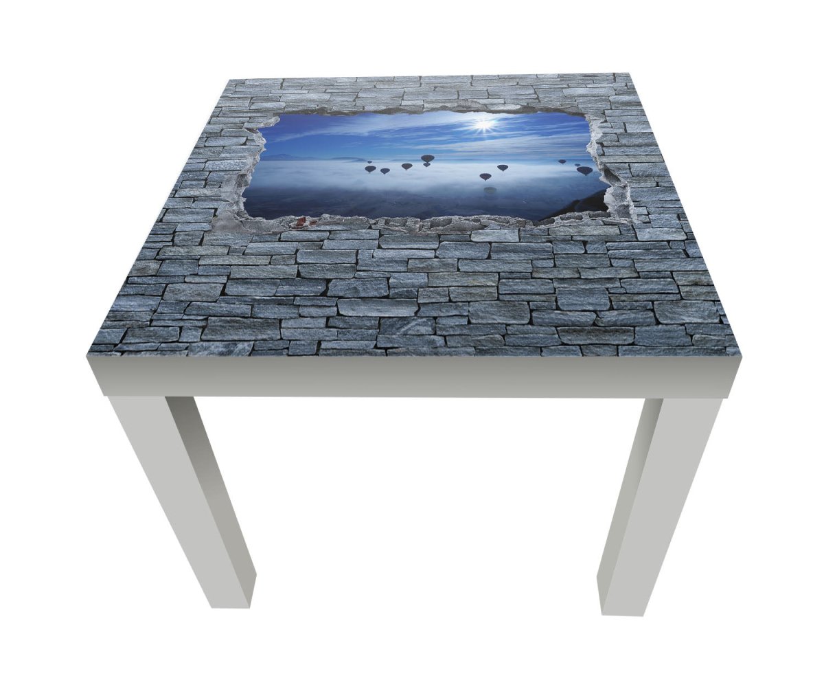 Beistelltisch 3D Luftballon Turkei - grobe Steinmauer M0635 entdecken - Bild 1 Beistelltisch 3D Luftballon Turkei - grobe Steinmauer M0635 entdecken - Bild 1