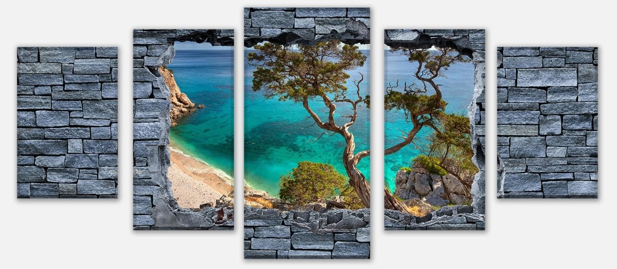 Leinwandbild Mehrteiler 3D Alter Baum auf einer Klippe - grobe Steinmauer M0636 entdecken - Bild 1 Leinwandbild Mehrteiler 3D Alter Baum auf einer Klippe - grobe Steinmauer M0636 entdecken - Bild 1