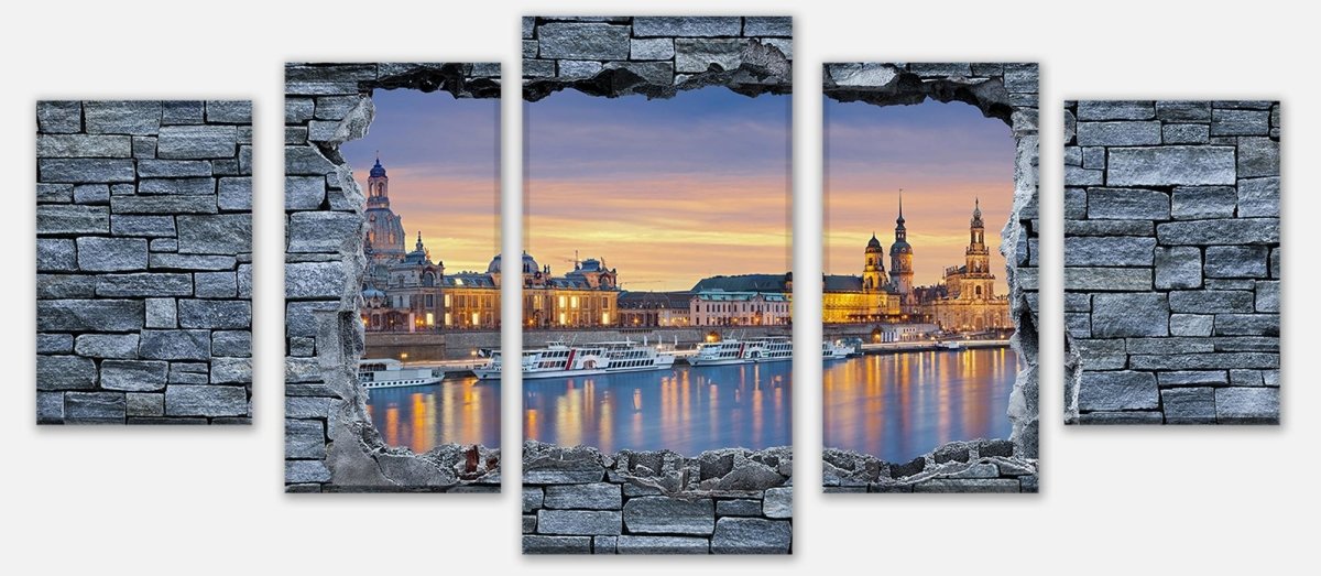 Leinwandbild Mehrteiler 3D Dresden - grobe Steinmauer M0637 entdecken - Bild 1 Leinwandbild Mehrteiler 3D Dresden - grobe Steinmauer M0637 entdecken - Bild 1