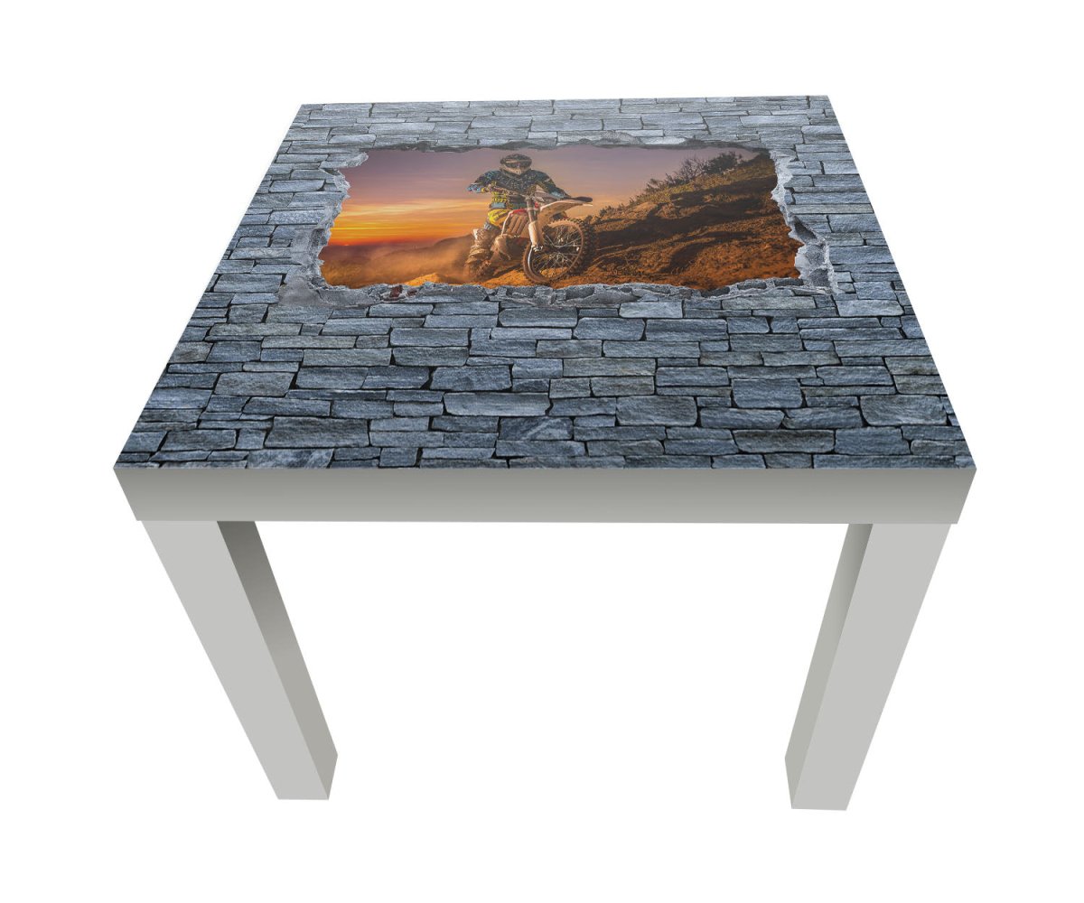 Beistelltisch 3D Extreme Biker- grobe Steinmauer M0642 entdecken - Bild 1 Beistelltisch 3D Extreme Biker- grobe Steinmauer M0642 entdecken - Bild 1