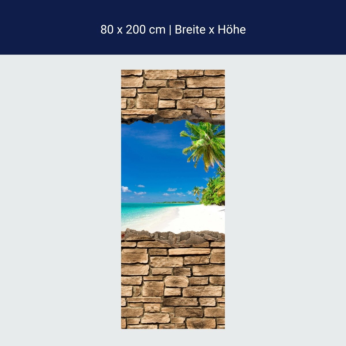 Duschwand 3D Südsee - Steinmauer M0647 Duschwand 3D Südsee - Steinmauer M0647