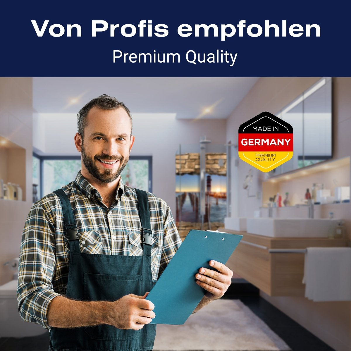 Duschwand 3D Leuchtturm mit Pier - Steinmauer M0651 entdecken - Bild 5 Duschwand 3D Leuchtturm mit Pier - Steinmauer M0651 entdecken - Bild 5