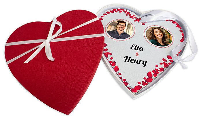 Schieferherz mit Rosenblättern M0656 - Bild 1 Schieferherz mit Rosenblättern M0656 - Bild 1