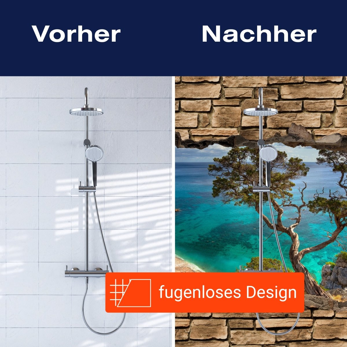 Duschwand 3D Alter Baum auf einer Klippe - Steinmauer M0677 entdecken - Bild 9 Duschwand 3D Alter Baum auf einer Klippe - Steinmauer M0677 entdecken - Bild 9