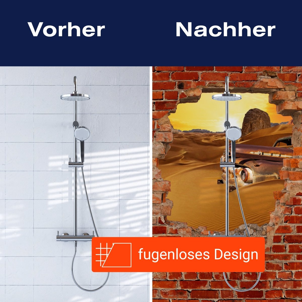 Duschwand Altes Auto - Roter Backstein M0681 entdecken - Bild 9 Duschwand Altes Auto - Roter Backstein M0681 entdecken - Bild 9