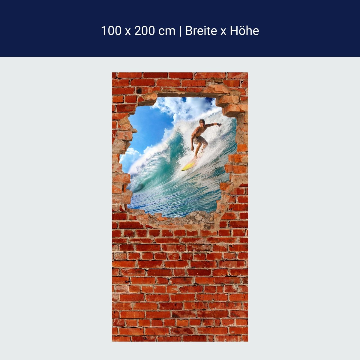 Duschwand Surfing - Roter Backstein M0682 Duschwand Surfing - Roter Backstein M0682