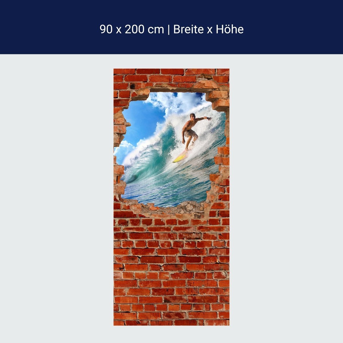 Duschwand Surfing - Roter Backstein M0682 Duschwand Surfing - Roter Backstein M0682