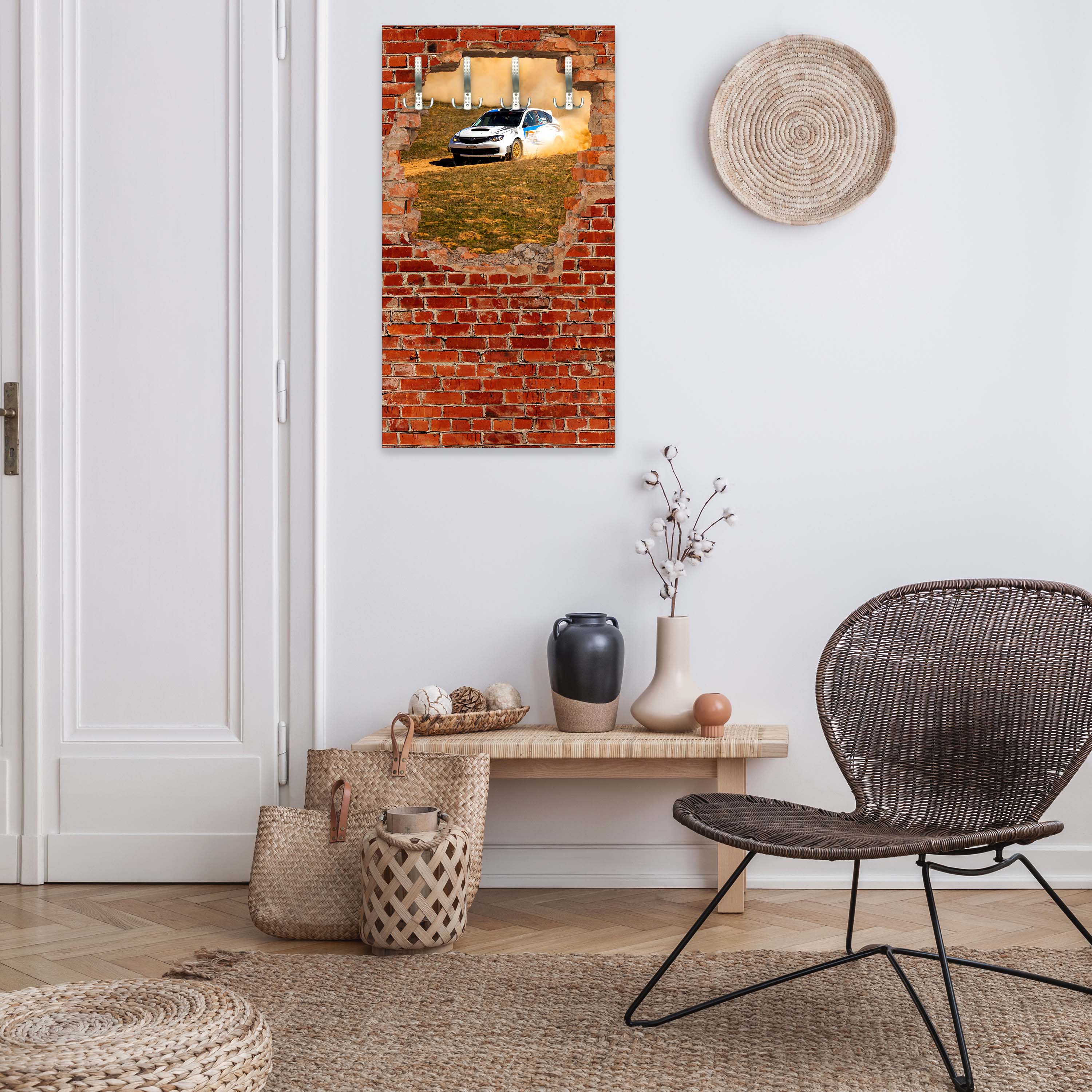 Garderobe Rallye Auto - Roter Backstein M0684 entdecken - Bild 5 Garderobe Rallye Auto - Roter Backstein M0684 entdecken - Bild 5