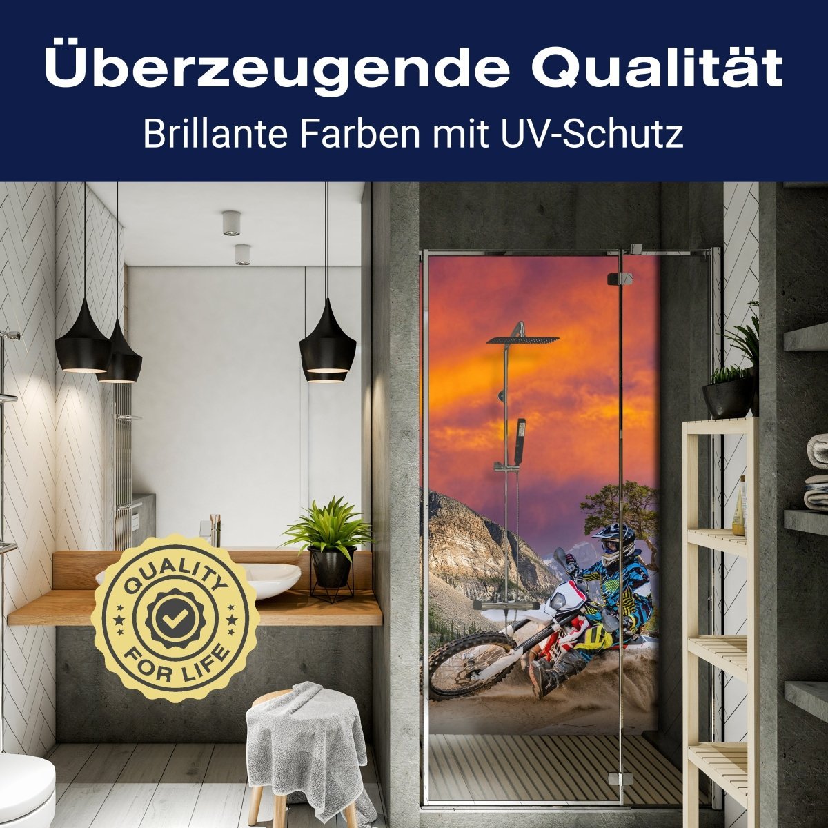 Duschwand Enduro Motorbike Racing M0686 entdecken - Bild 2 Duschwand Enduro Motorbike Racing M0686 entdecken - Bild 2