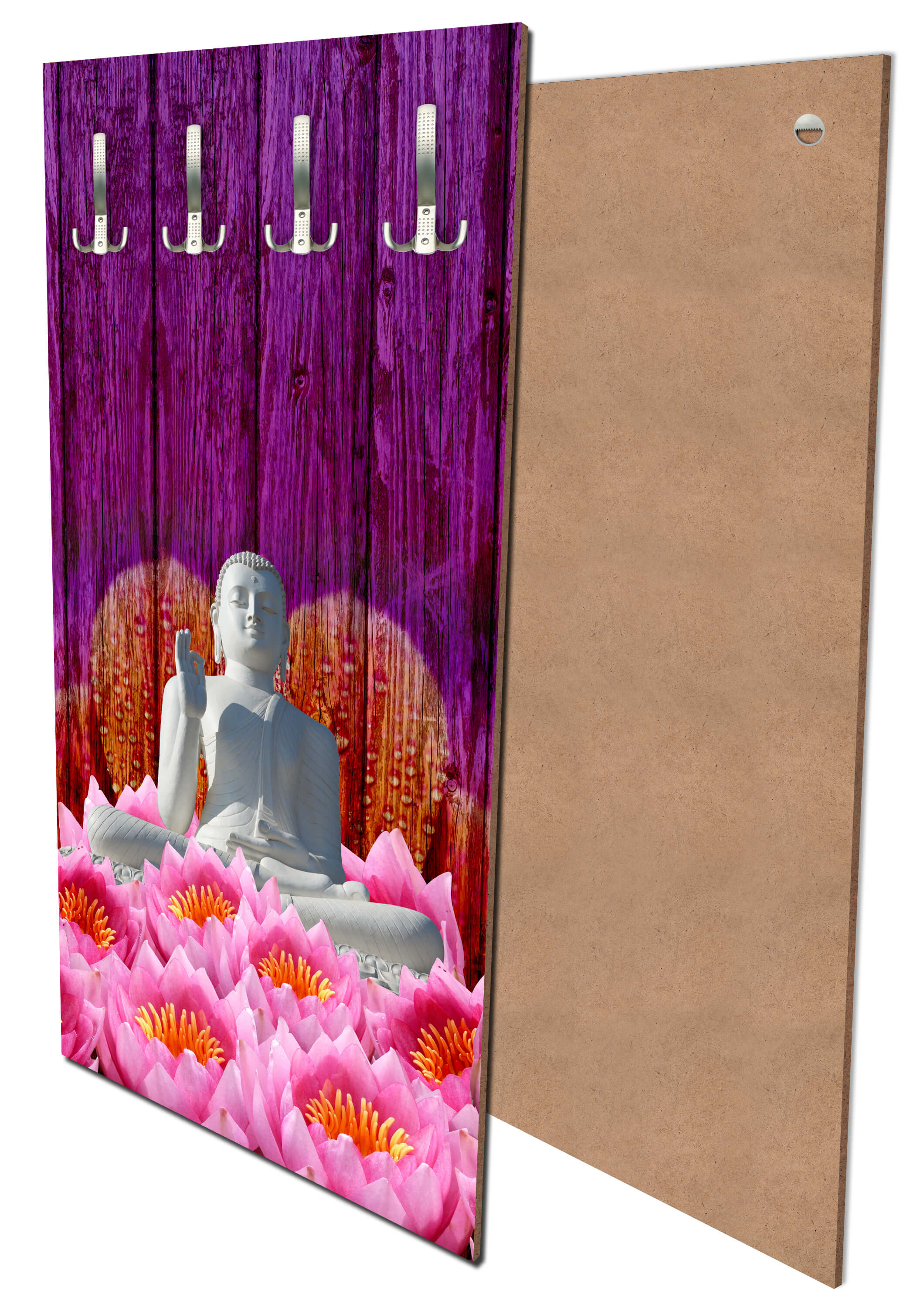 Garderobe Weiß Sitzende Buddha-Statue M0688 entdecken - Bild 1 Garderobe Weiß Sitzende Buddha-Statue M0688 entdecken - Bild 1