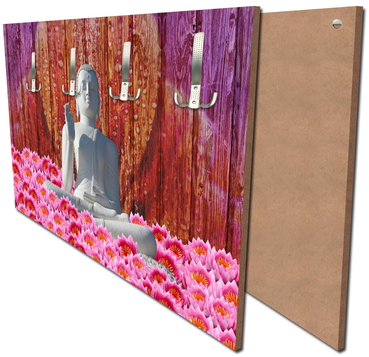 Garderobe Weiß Sitzende Buddha-Statue M0688 Garderobe Weiß Sitzende Buddha-Statue M0688