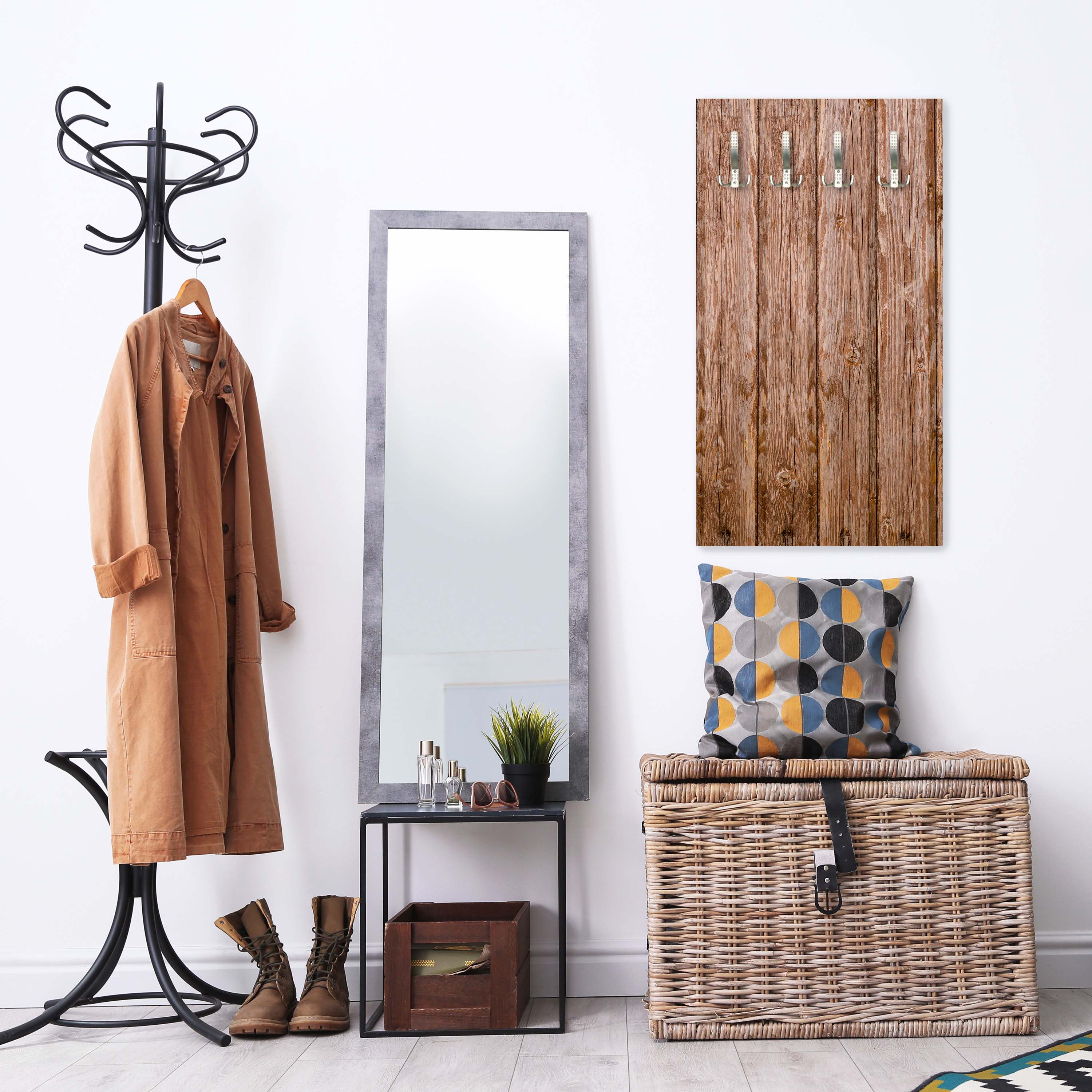 Garderobe Holzwand M0689 entdecken - Bild 3 Garderobe Holzwand M0689 entdecken - Bild 3