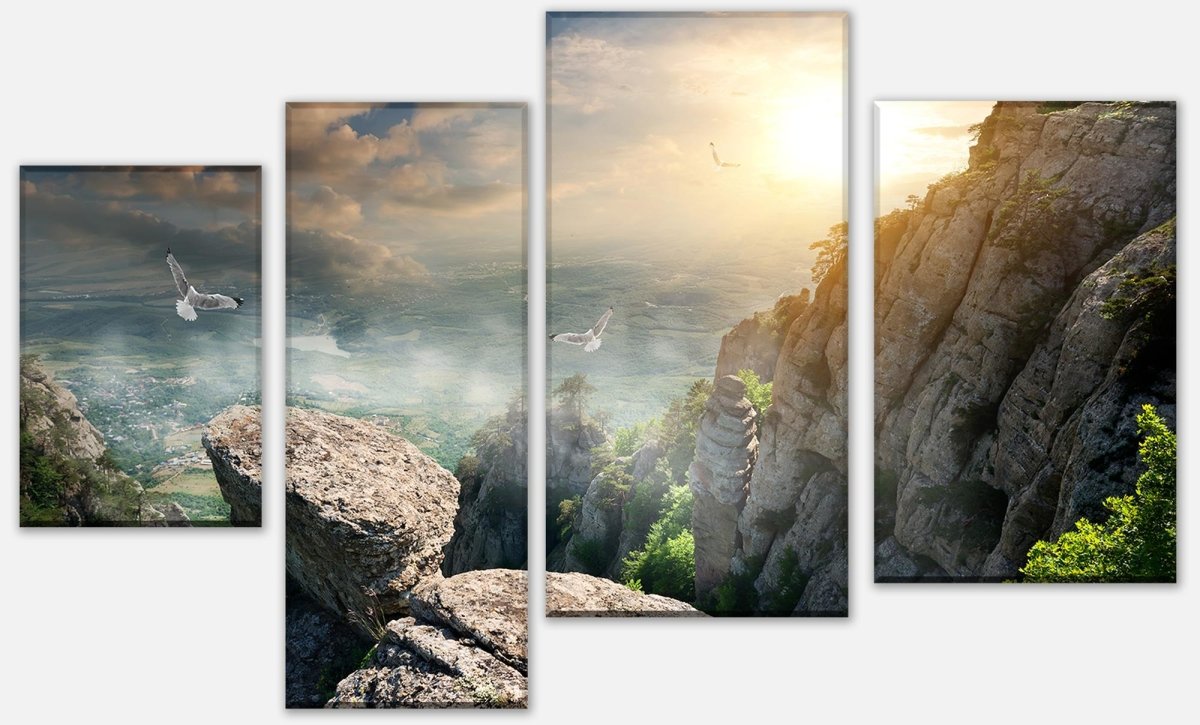 Leinwandbild Mehrteiler Blick auf die Berge M0692 Leinwandbild Mehrteiler Blick auf die Berge M0692