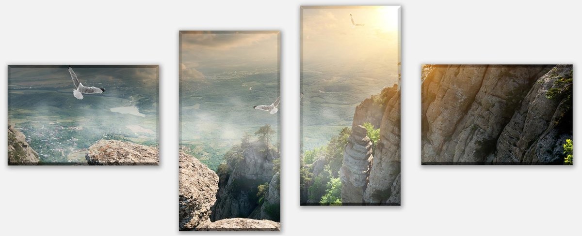 Leinwandbild Mehrteiler Blick auf die Berge M0692 Leinwandbild Mehrteiler Blick auf die Berge M0692