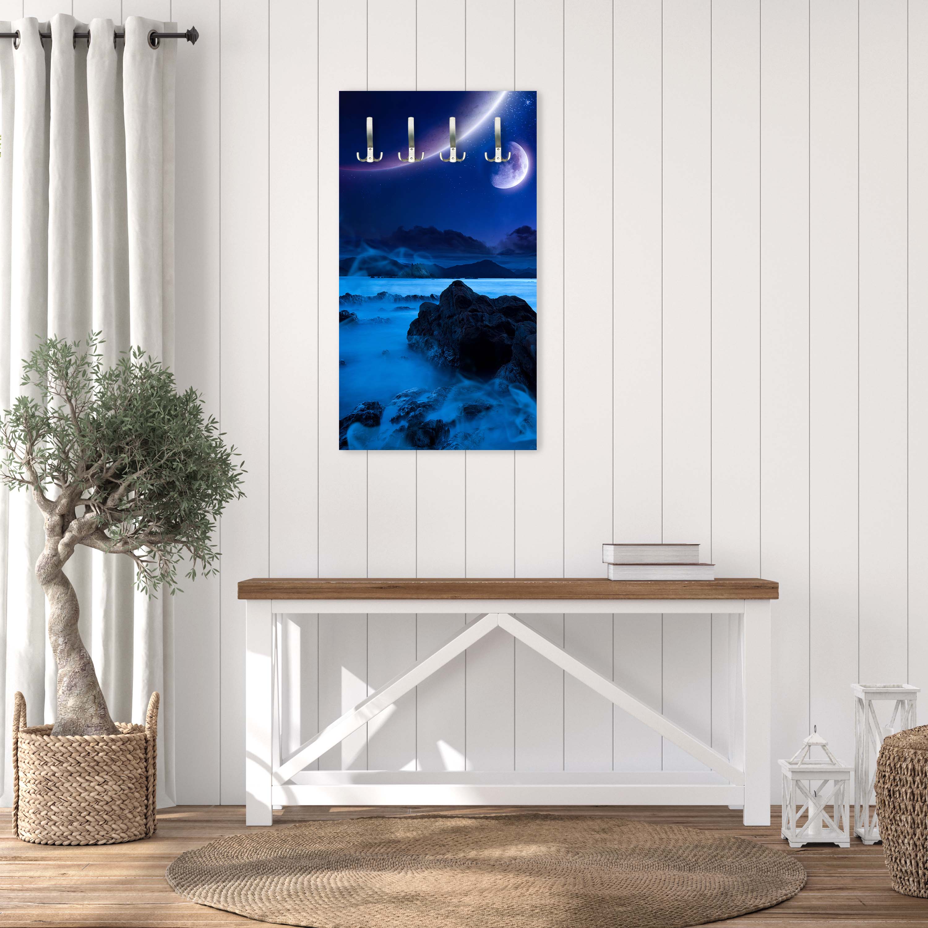 Garderobe Landschaft der Küste in der Nacht M0696 entdecken - Bild 6 Garderobe Landschaft der Küste in der Nacht M0696 entdecken - Bild 6