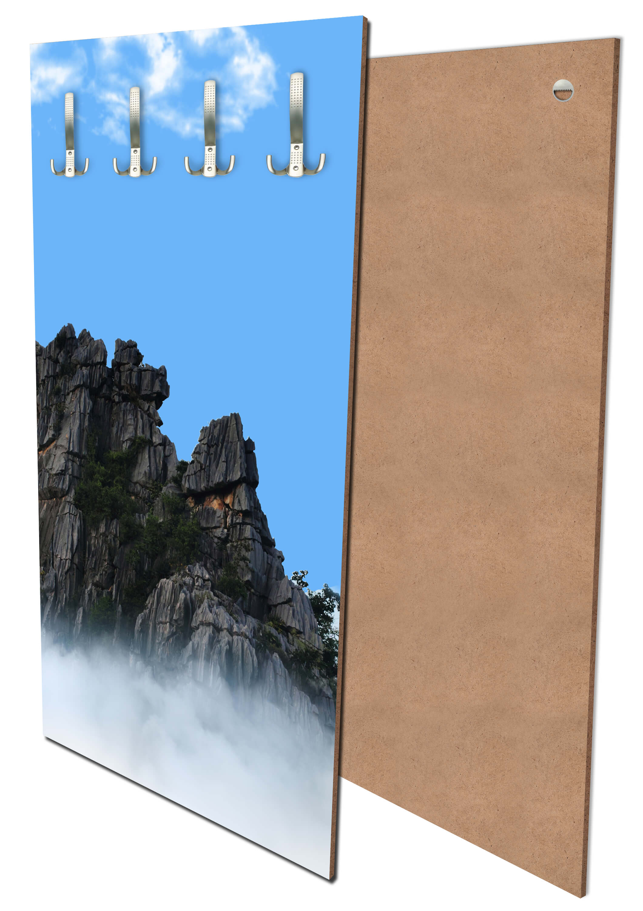 Garderobe Bergspitzen über die Wolken M0699 entdecken - Bild 1 Garderobe Bergspitzen über die Wolken M0699 entdecken - Bild 1