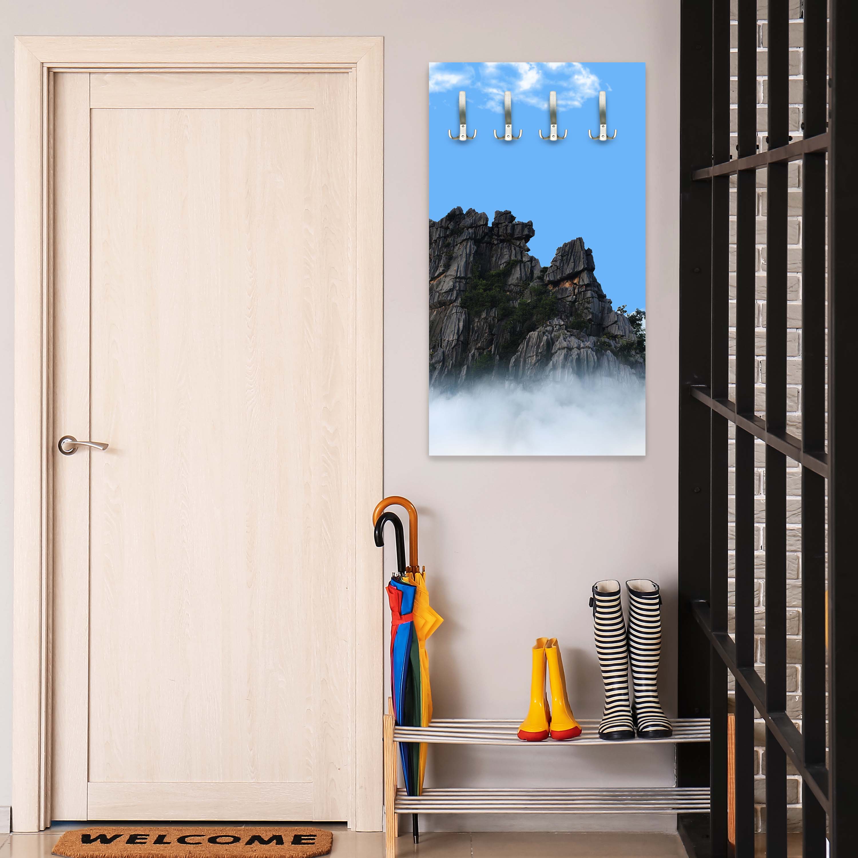 Garderobe Bergspitzen über die Wolken M0699 entdecken - Bild 3 Garderobe Bergspitzen über die Wolken M0699 entdecken - Bild 3