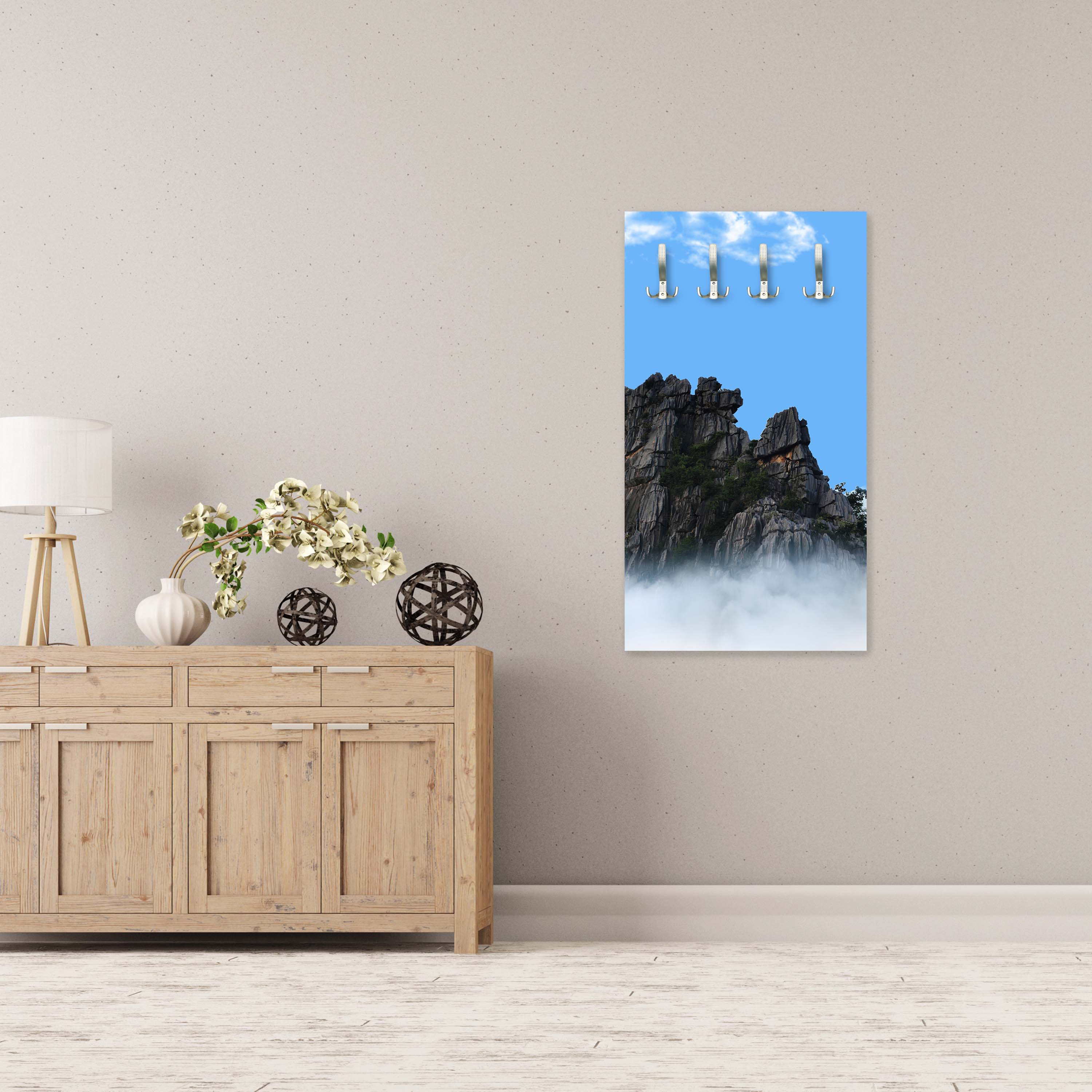 Garderobe Bergspitzen über die Wolken M0699 entdecken - Bild 5 Garderobe Bergspitzen über die Wolken M0699 entdecken - Bild 5