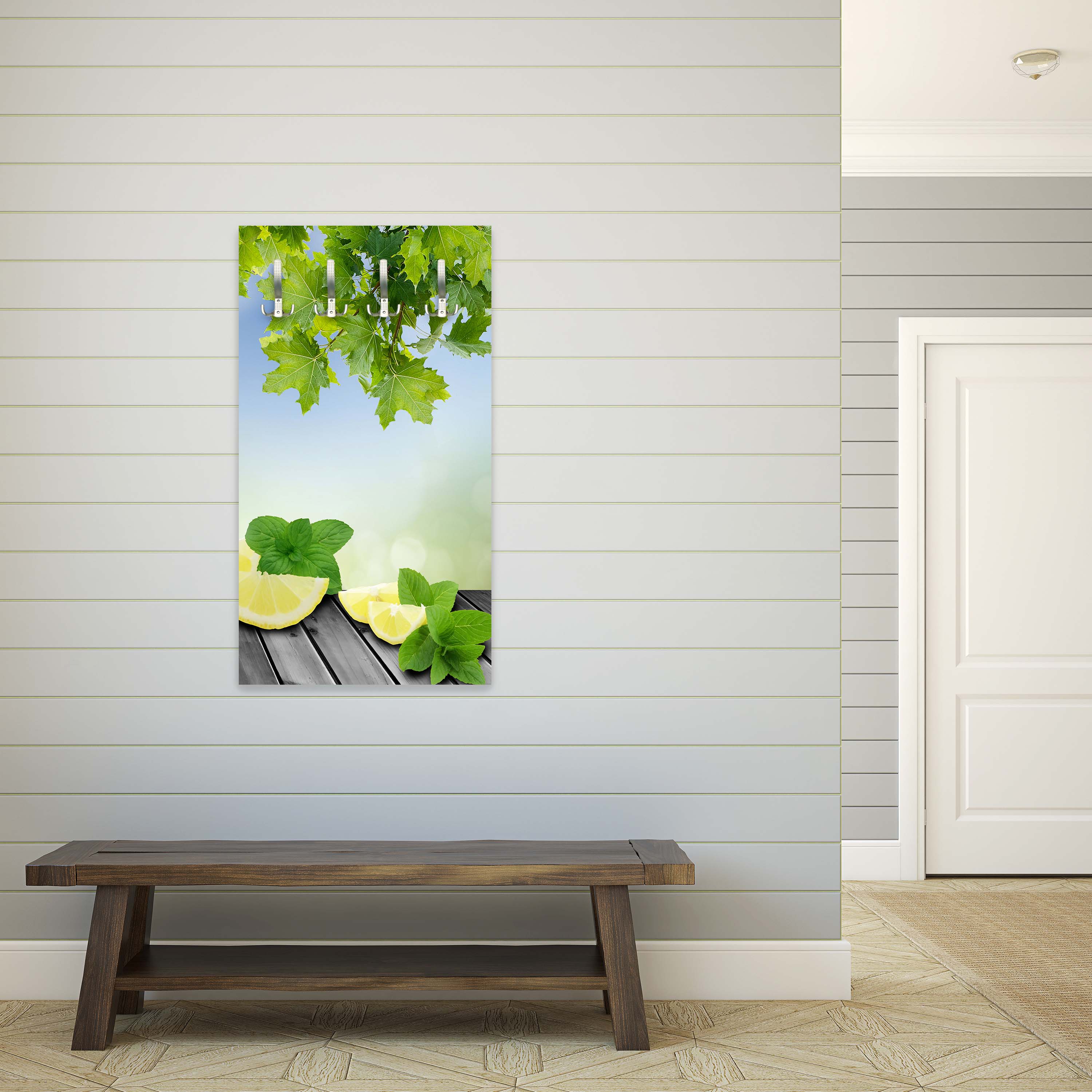 Garderobe Zitronen Grünen Hintergrund M0701 entdecken - Bild 6 Garderobe Zitronen Grünen Hintergrund M0701 entdecken - Bild 6